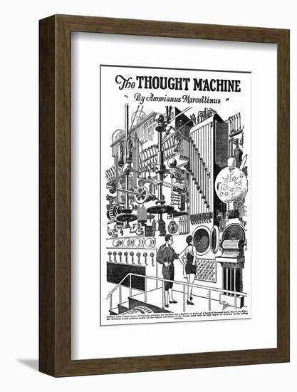 Computer as Envisaged in 1927, Illustration to the Thought Machine by Ammianus Marcellinus-Frank R. Paul-Framed Photographic Print