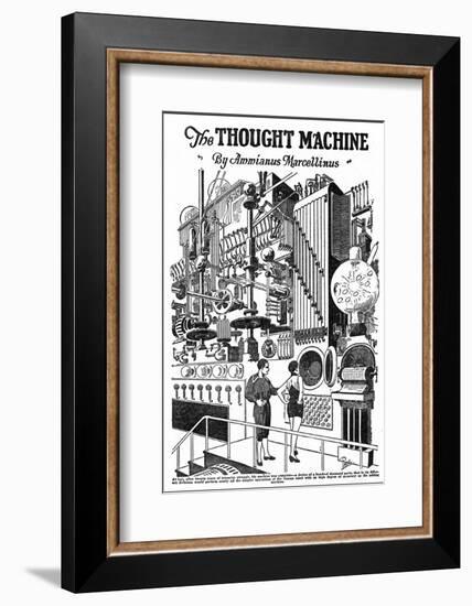 Computer as Envisaged in 1927, Illustration to the Thought Machine by Ammianus Marcellinus-Frank R. Paul-Framed Photographic Print