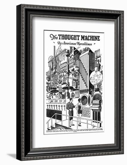 Computer as Envisaged in 1927, Illustration to the Thought Machine by Ammianus Marcellinus-Frank R. Paul-Framed Photographic Print
