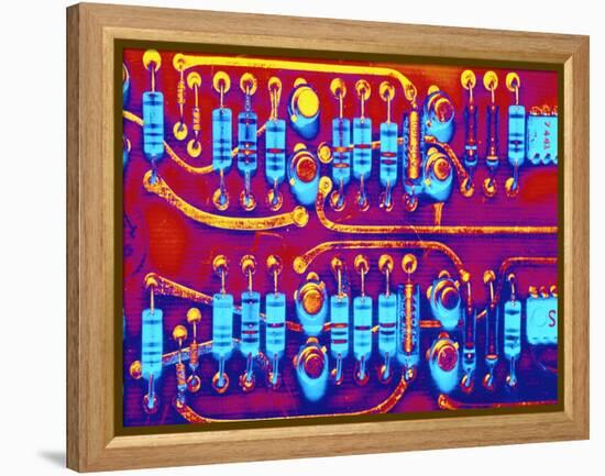 Computer Circuit Board-Mehau Kulyk-Framed Premier Image Canvas