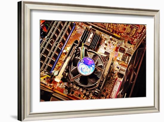 Computer Circuit Board-PASIEKA-Framed Photographic Print