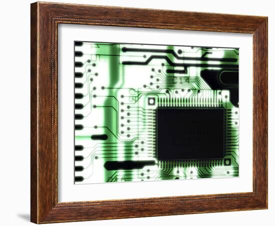 Computer Circuit Board-Tim Vernon-Framed Photographic Print