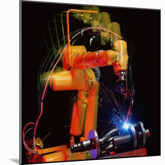 Computer-controlled Electric Arc-welding Robot-David Parker-Mounted Premium Photographic Print