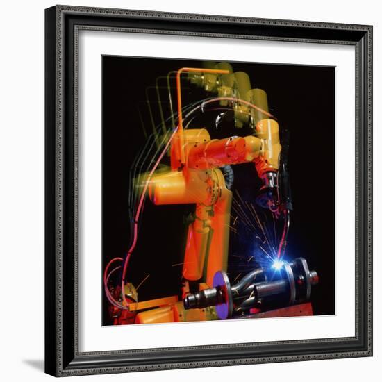Computer-controlled Electric Arc-welding Robot-David Parker-Framed Premium Photographic Print