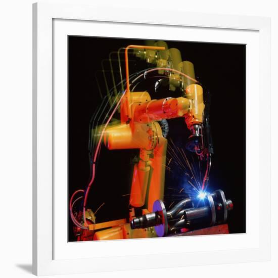 Computer-controlled Electric Arc-welding Robot-David Parker-Framed Photographic Print