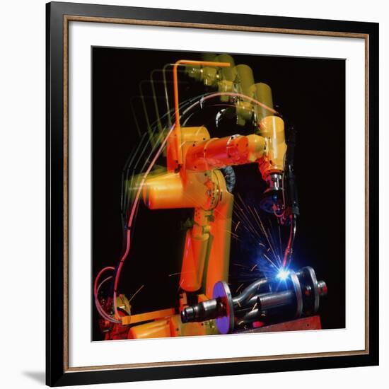 Computer-controlled Electric Arc-welding Robot-David Parker-Framed Photographic Print