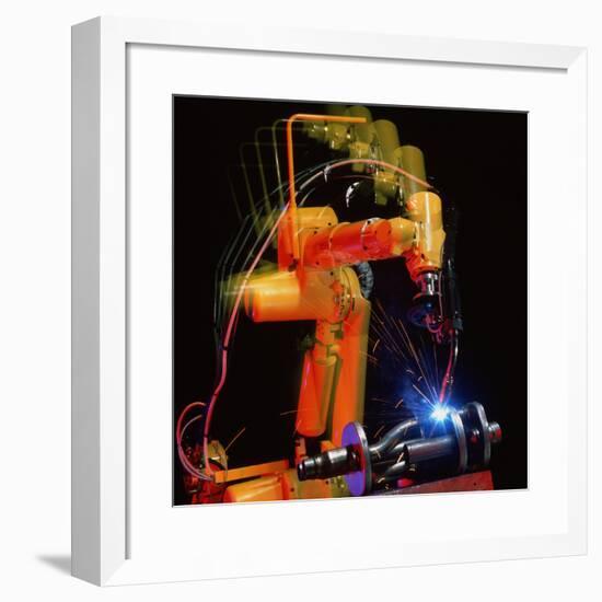 Computer-controlled Electric Arc-welding Robot-David Parker-Framed Photographic Print