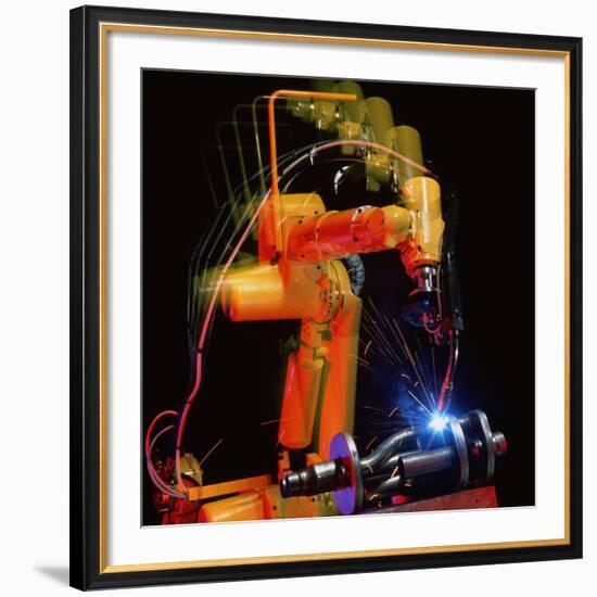 Computer-controlled Electric Arc-welding Robot-David Parker-Framed Photographic Print