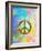 Computer Designed Highly Detailed Grunge Abstract Textured Collage - Peace Background-Gordan-Framed Art Print