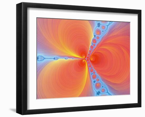 Computer-generated Julia Fractal-Mehau Kulyk-Framed Photographic Print