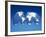 Computer Generated World Map-Chris Rogers-Framed Photographic Print