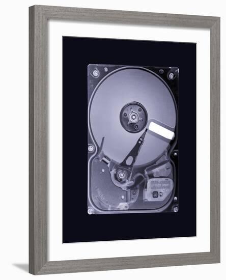 Computer Hard Disk, Simulated X-ray-Mark Sykes-Framed Photographic Print