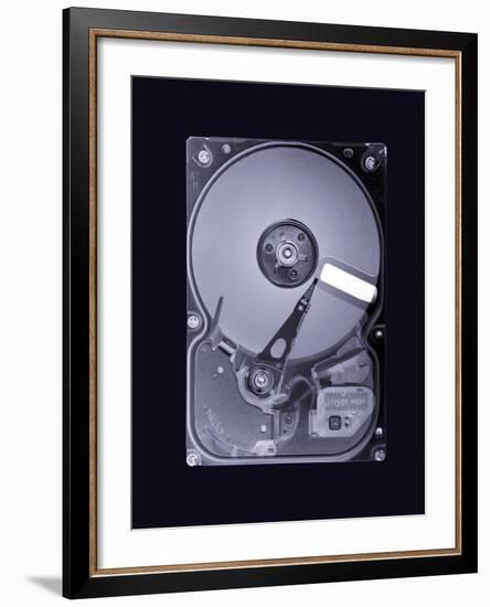 Computer Hard Disk, Simulated X-ray-Mark Sykes-Framed Photographic Print