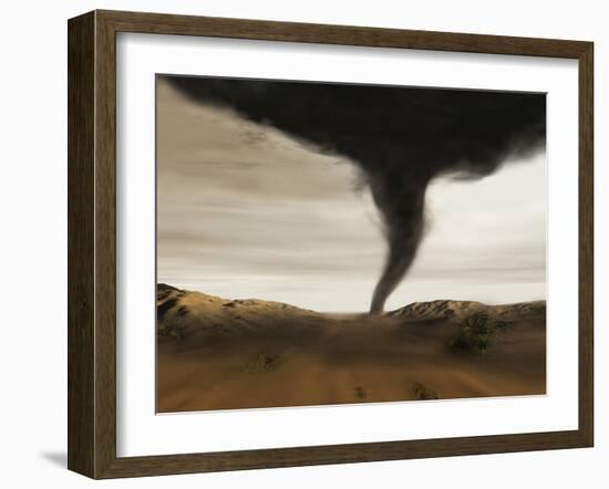 Computer Illustration of a Tornado-Mehau Kulyk-Framed Photographic Print