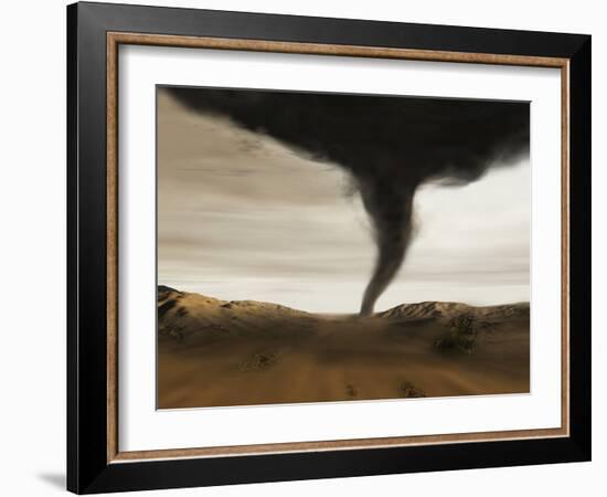 Computer Illustration of a Tornado-Mehau Kulyk-Framed Photographic Print