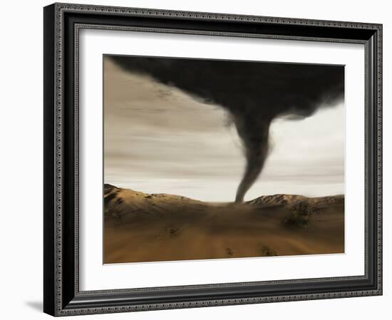 Computer Illustration of a Tornado-Mehau Kulyk-Framed Photographic Print