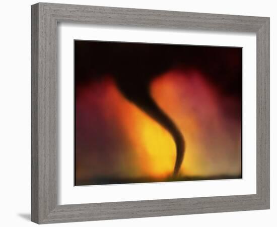 Computer Illustration of a Tornado-Mehau Kulyk-Framed Photographic Print