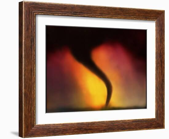 Computer Illustration of a Tornado-Mehau Kulyk-Framed Photographic Print