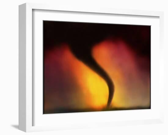 Computer Illustration of a Tornado-Mehau Kulyk-Framed Photographic Print