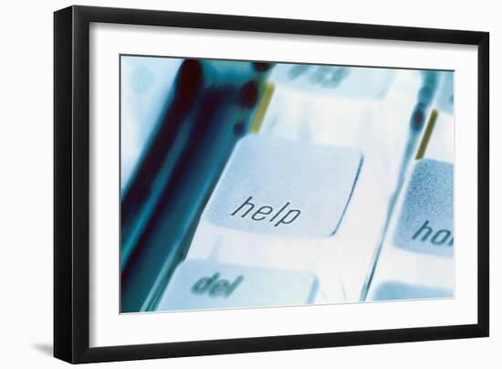 Computer Keys-Alan Sirulnikoff-Framed Photographic Print