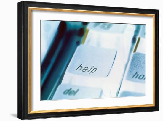 Computer Keys-Alan Sirulnikoff-Framed Photographic Print