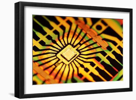 Computer Microchip-PASIEKA-Framed Photographic Print