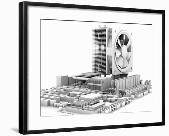 Computer Motherboard, Artwork-PASIEKA-Framed Photographic Print