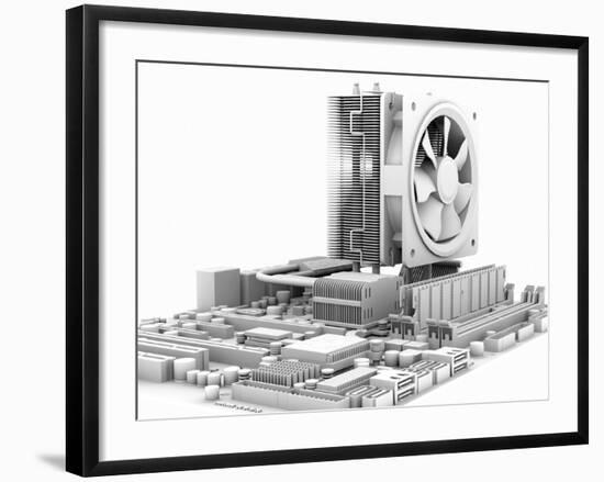 Computer Motherboard, Artwork-PASIEKA-Framed Photographic Print