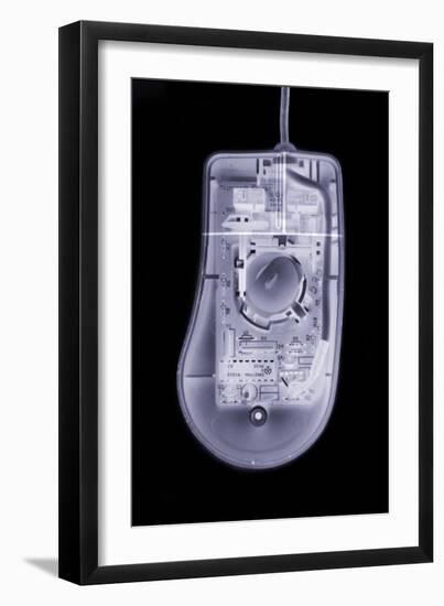 Computer Mouse, Simulated X-ray-Mark Sykes-Framed Photographic Print