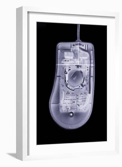 Computer Mouse, Simulated X-ray-Mark Sykes-Framed Photographic Print