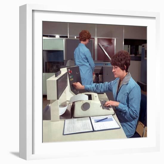 Computer Operators-Heinz Zinram-Framed Photographic Print