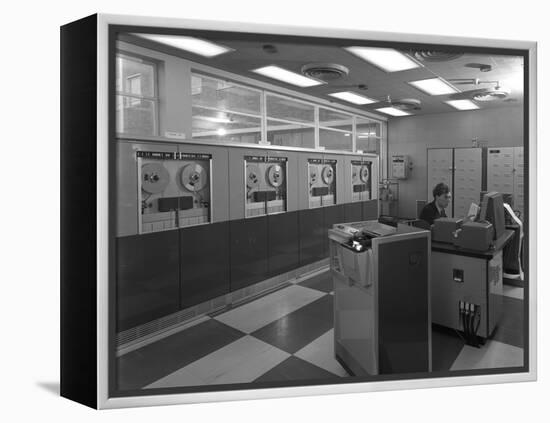 Computer Room Scene, the Park Gate Iron and Steel Co, Rotherham, 1964-Michael Walters-Framed Premier Image Canvas