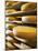 Comte Cheeses with Cheese Tester in Fort de Rousse Cheese Cellar-Joerg Lehmann-Mounted Photographic Print