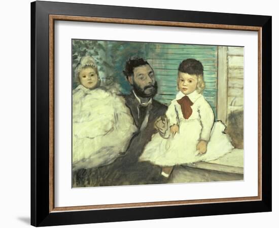 Comte Le Pic and His Sons-Edgar Degas-Framed Giclee Print