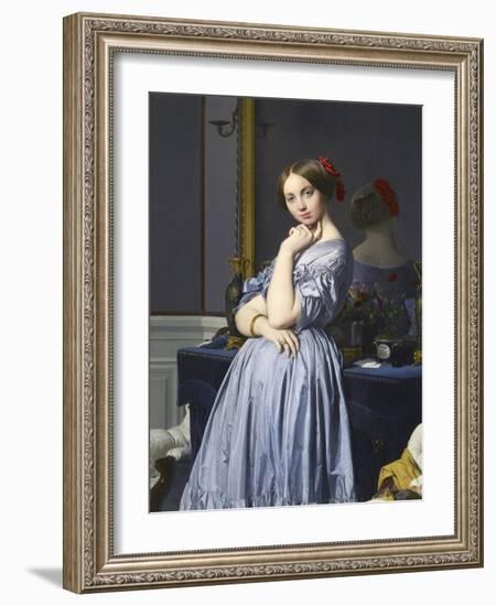 Comtesse D'Haussonville-Jean-Auguste-Dominique Ingres-Framed Giclee Print