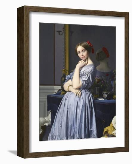 Comtesse D'Haussonville-Jean-Auguste-Dominique Ingres-Framed Giclee Print