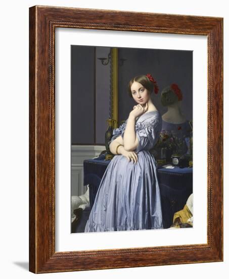 Comtesse D'Haussonville-Jean-Auguste-Dominique Ingres-Framed Giclee Print