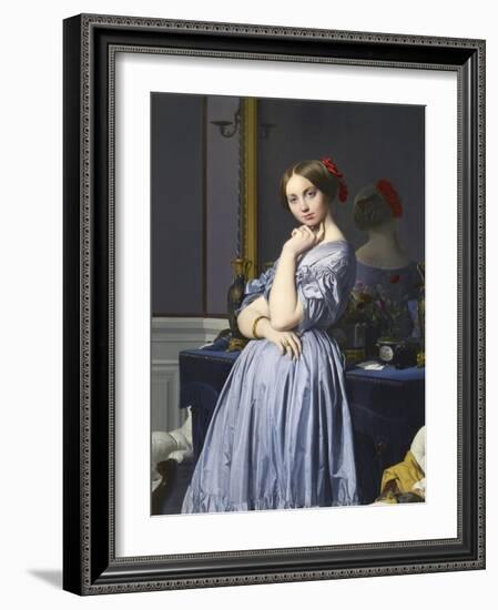 Comtesse D'Haussonville-Jean-Auguste-Dominique Ingres-Framed Giclee Print