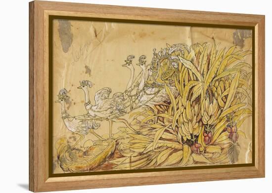 Comus 1910 New Orleans Float Designs-Jennie Wilde-Framed Premier Image Canvas