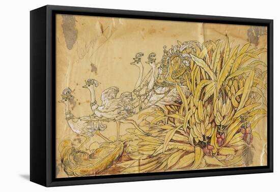 Comus 1910 New Orleans Float Designs-Jennie Wilde-Framed Premier Image Canvas