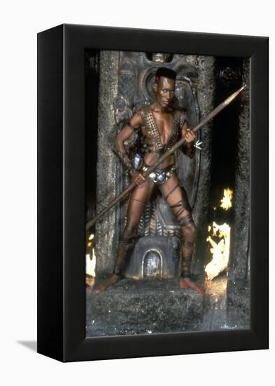 Conan le destructeur CONAN THE DESTROYER by RichardFleischer with Grace Jones, 1984 (photo)-null-Framed Stretched Canvas