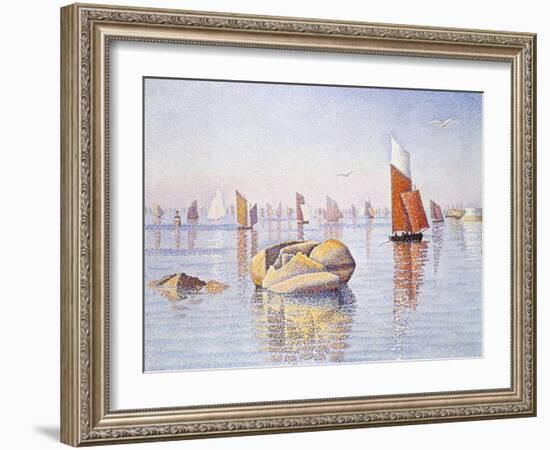 Concarneau, Quiet Morning, 1891-Paul Signac-Framed Giclee Print