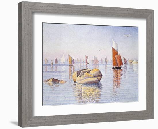 Concarneau, Quiet Morning, 1891-Paul Signac-Framed Giclee Print