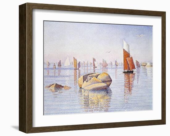 Concarneau, Quiet Morning, 1891-Paul Signac-Framed Giclee Print