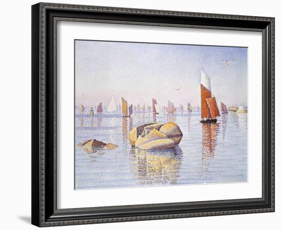 Concarneau, Quiet Morning, 1891-Paul Signac-Framed Giclee Print