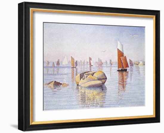 Concarneau, Quiet Morning, 1891-Paul Signac-Framed Giclee Print