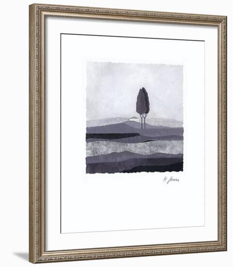 Concentration in Grey-Horst Jonas-Framed Art Print