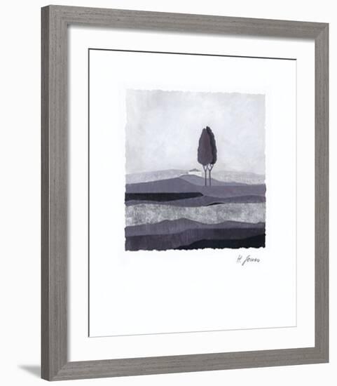 Concentration in Grey-Horst Jonas-Framed Art Print