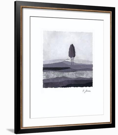 Concentration in Grey-Horst Jonas-Framed Art Print