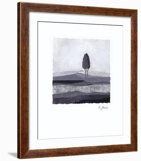 Concentration in Grey-Horst Jonas-Framed Art Print